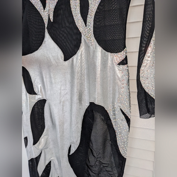 Black Latin Dance Dress - Picture 10 of 12